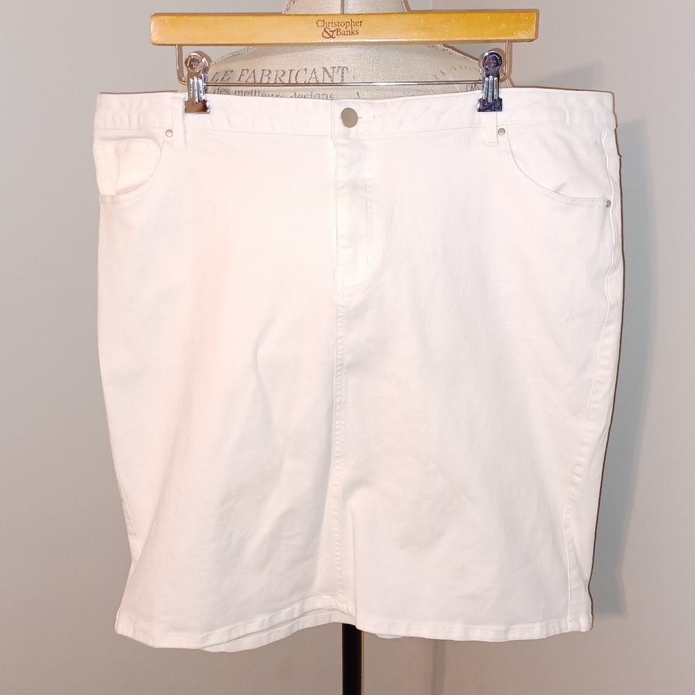 Jupe de Abby white denim